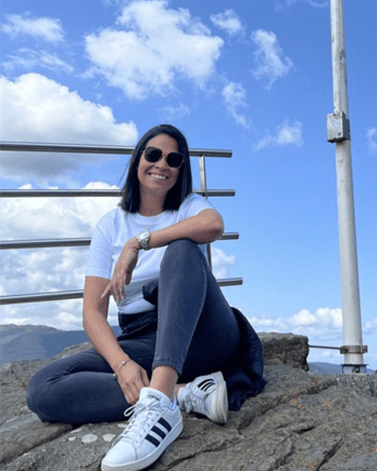 Travel Advisor Nathalia Gordillo while traveling