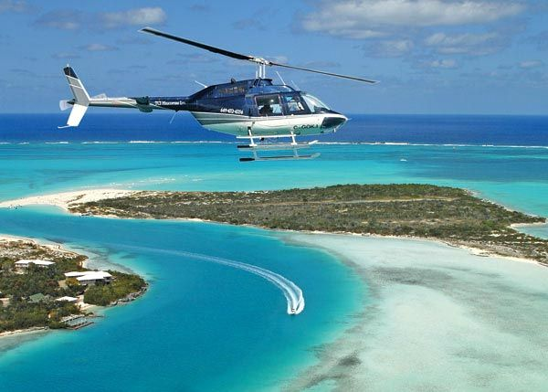 Turks y Caicos Tours en helicóptero sobre las islas